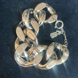 Victoria Secrets Chunky Silver Chain‎ Bracelet